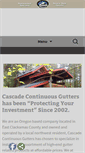 Mobile Screenshot of cascadegutters.com